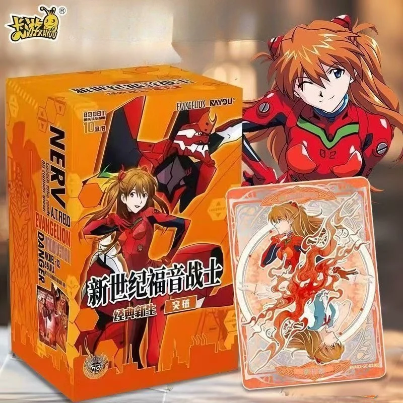 Official KAYOU EVA Card Classic Rebirth Beginning Series Mind World Card Neon Genesis Evangelion Anime Collection Card Kids Gift