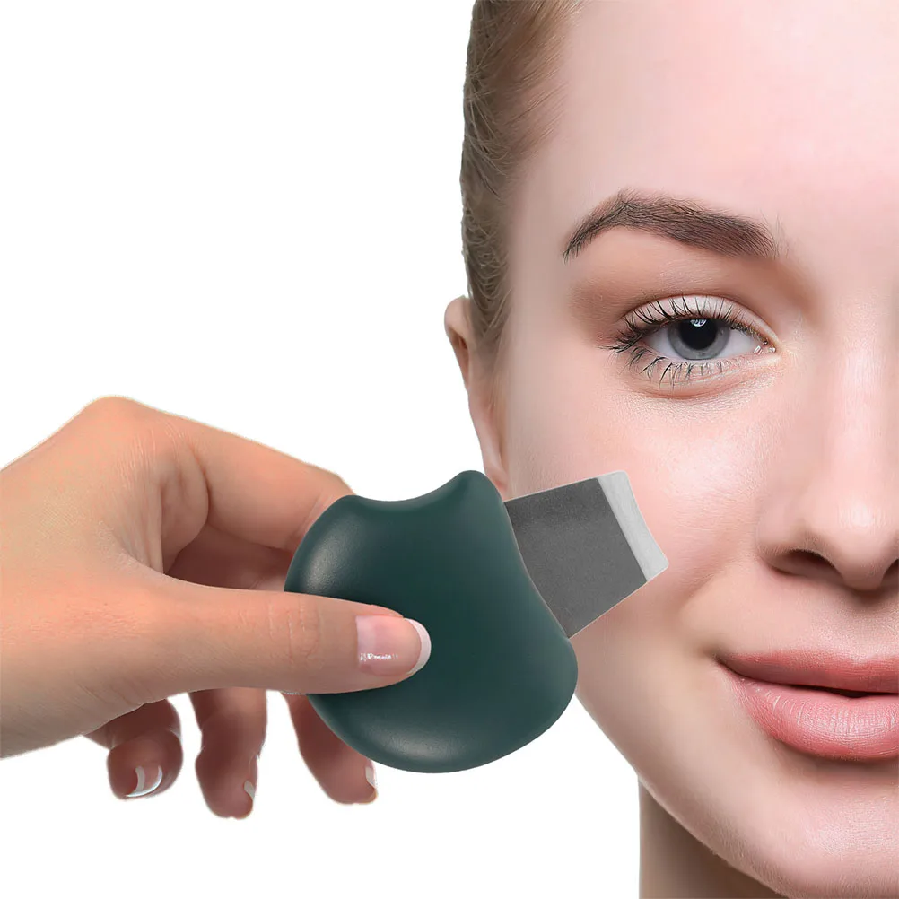

2 pcs Stainless Steel Face Scrubber Mini Manual Portable Precision Scraping Ergonomic Handle Safe Suitable All