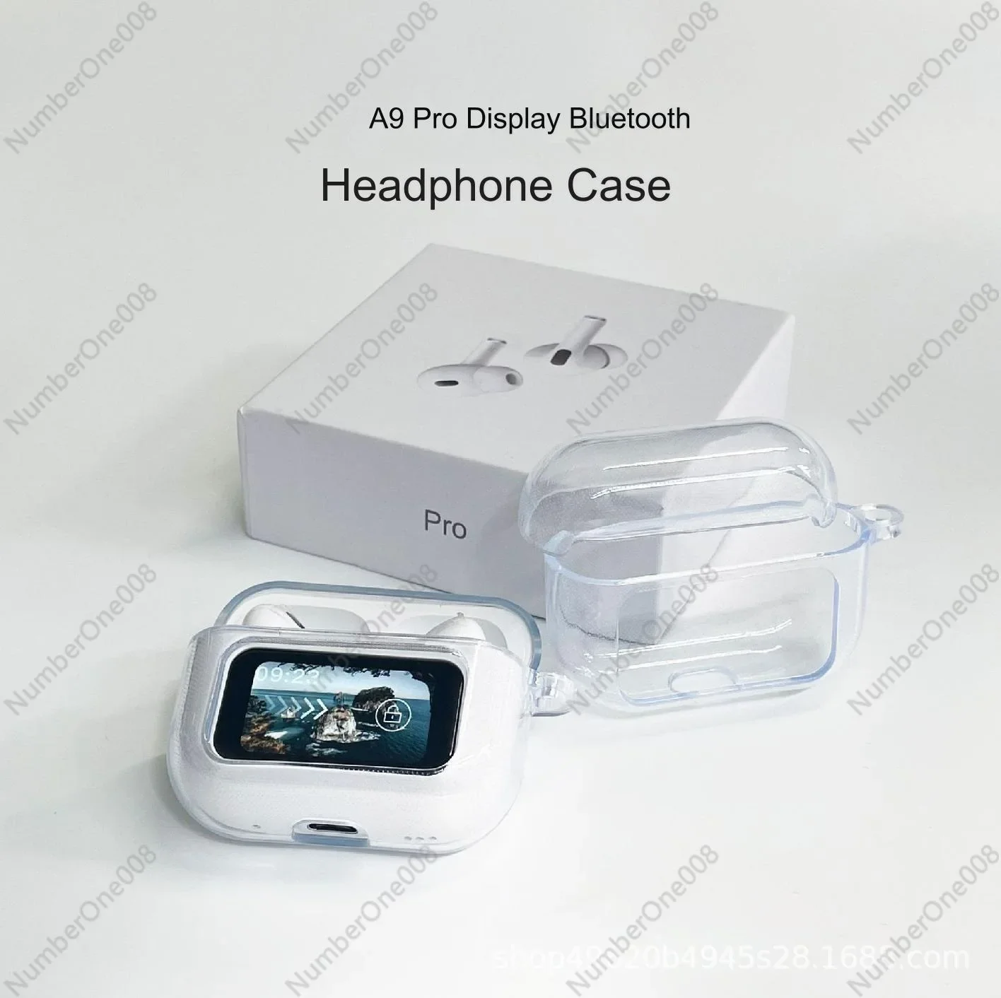 

Защитный чехол для Bluetooth-гарнитуры A9pro с защитой от падения, прозрачный силикон