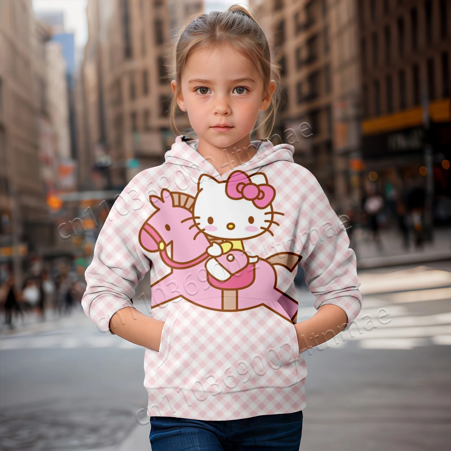 

Miniso Certified 2025 Hello Kitty Top - Adult & Youth Options 100cm-160cm S-5XL Baby Girl Clothes Toddler Girl Clothes
