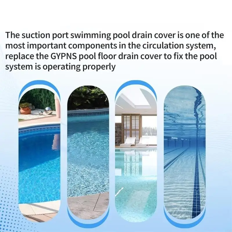 A0NC Easy Installation Pool Coperchio Drain Set Accessori per manutenzione della piscina del coperchio efficienza per