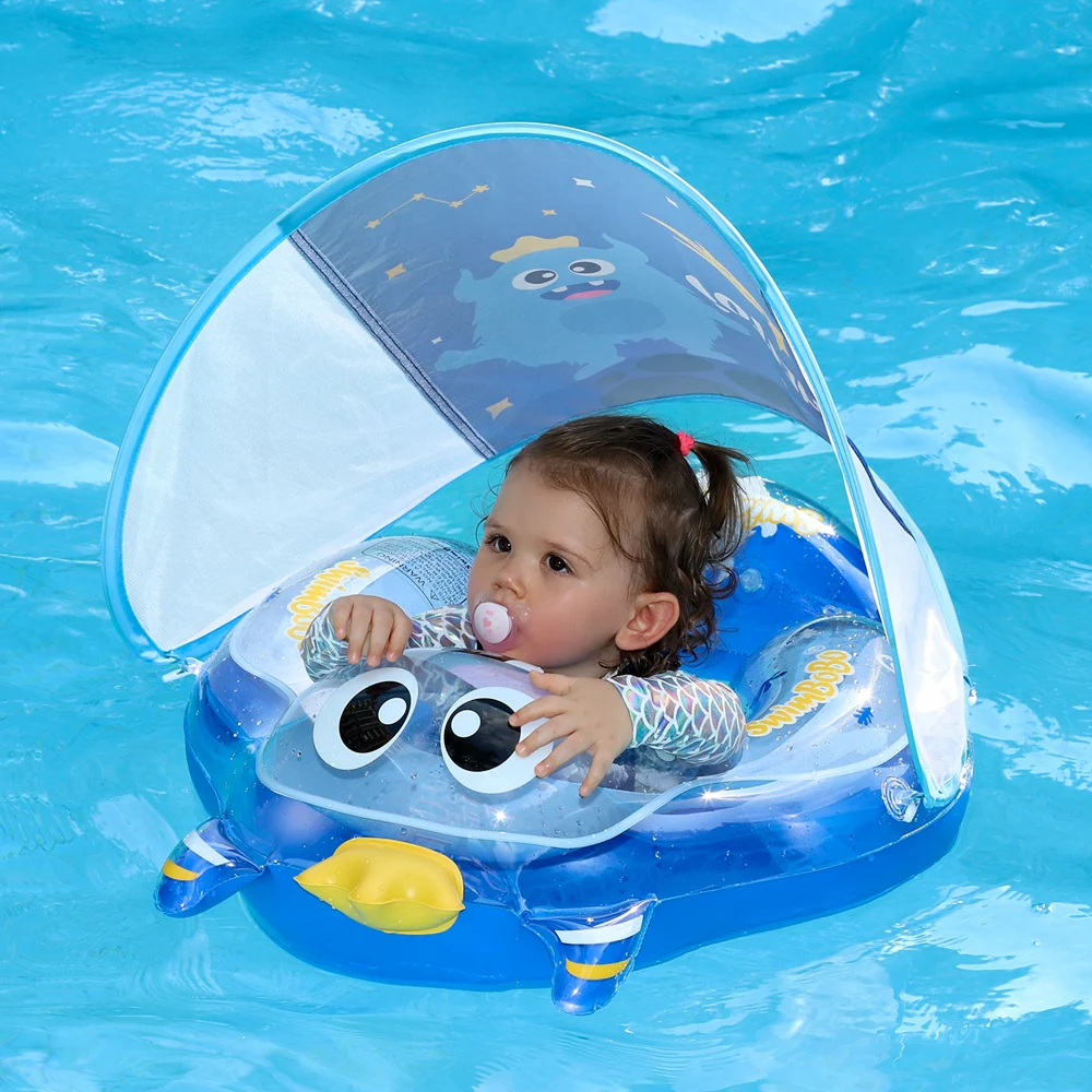 Swimbobo New Upgrade Kids Inflatable Baby Floating Water Toy Swimming Floats Trainer Child Swim Pool Ring PVC Children Float