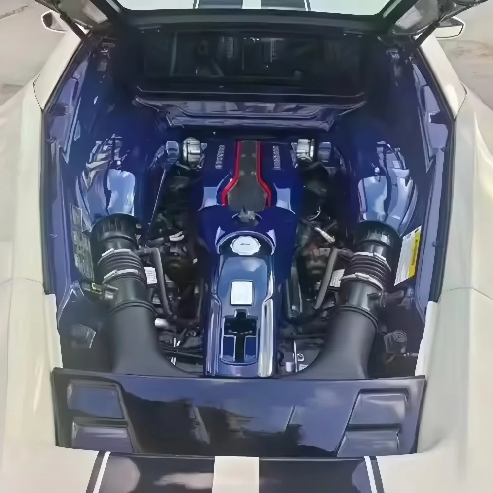 

Modified Pist Style Dry Carbon Fiber Engine Compartment Cover for Ferrari 488 Hardtop Version