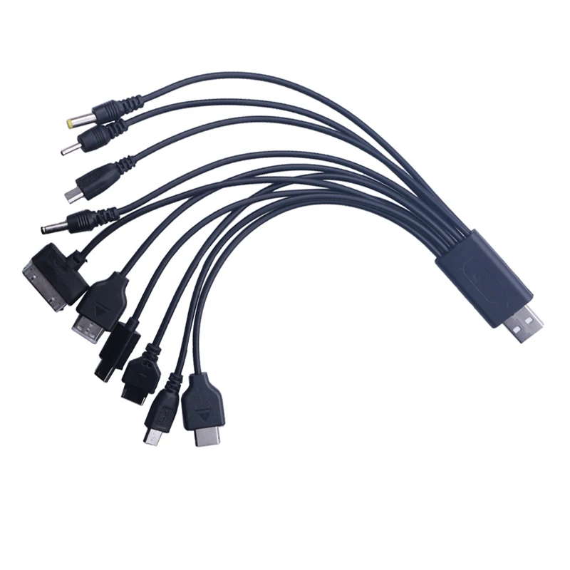 Nowy kabel 1Pc 10 w 1 Micro USB 2.0 Multi Charger męski do wielu wtyczek Kabel do telefonu komórkowego LG KG90 SAMSUNG Kabel do telefonu