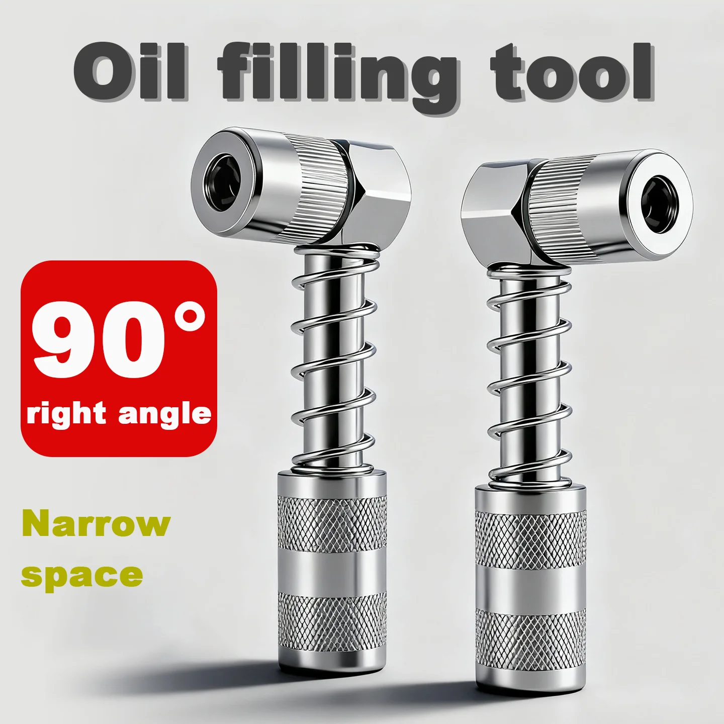 

Портативный мини-выдвижной 90-градусный масляный пистолет под прямым углом, масляная насадка, универсальный инструмент для смазки для trudno dostępnych miejsc