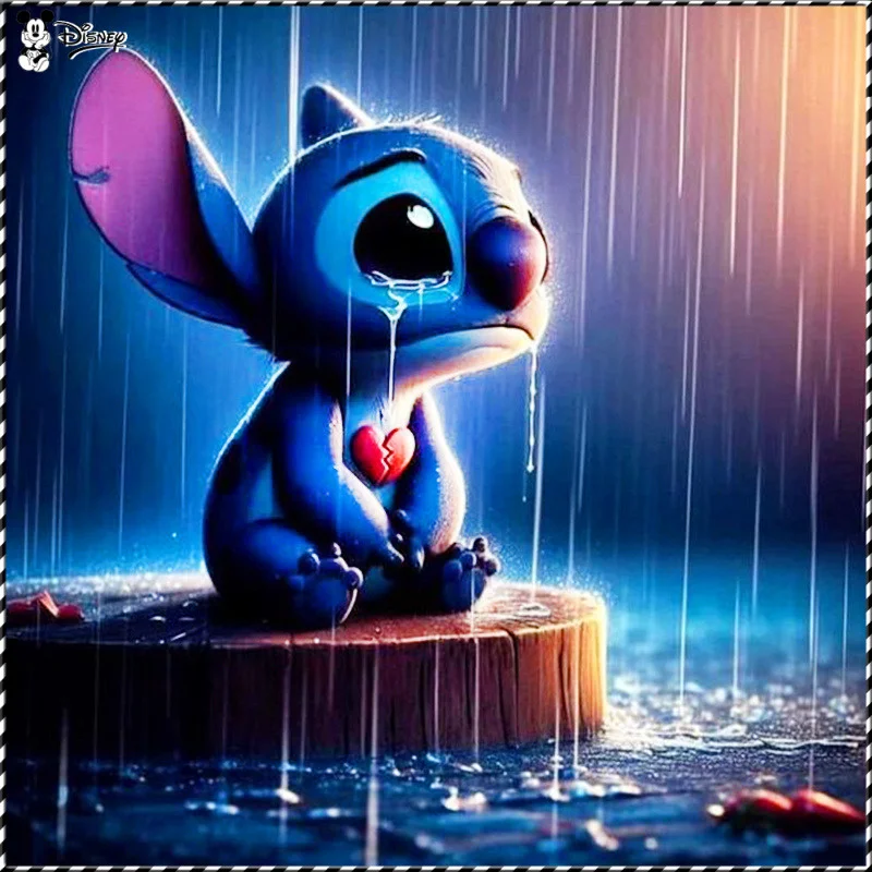 

Disney Full Square Round Drill Diamond Painting Cartoon Mosaic Lilo Stitch Home Wall Nature Decor For Home