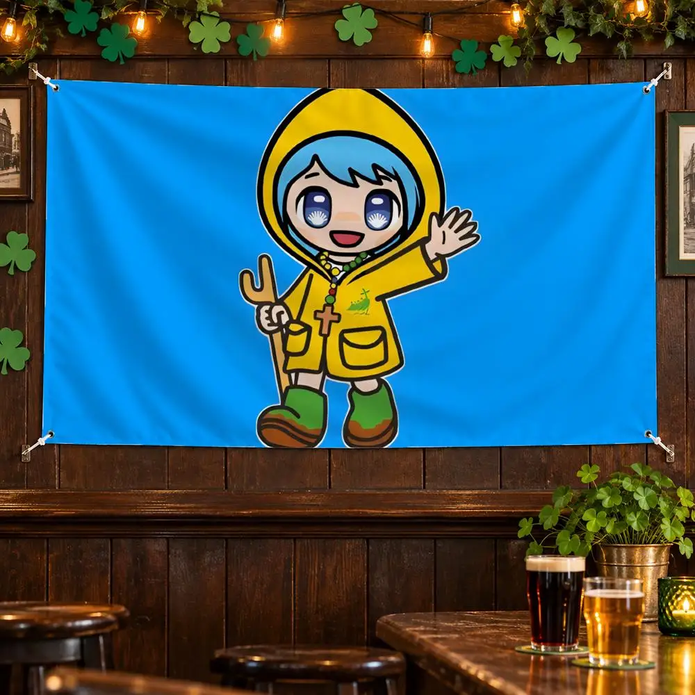 Light Vatican L-Luce Masco Flags No Hem Banner Anti Fade Washable Home Wall Decor Multi Sizes