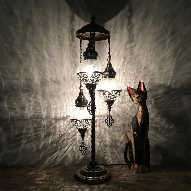 FC3C 2025 NEW Design Istanbul Handicraft Mosaic Turkish Unique Floor Lamps