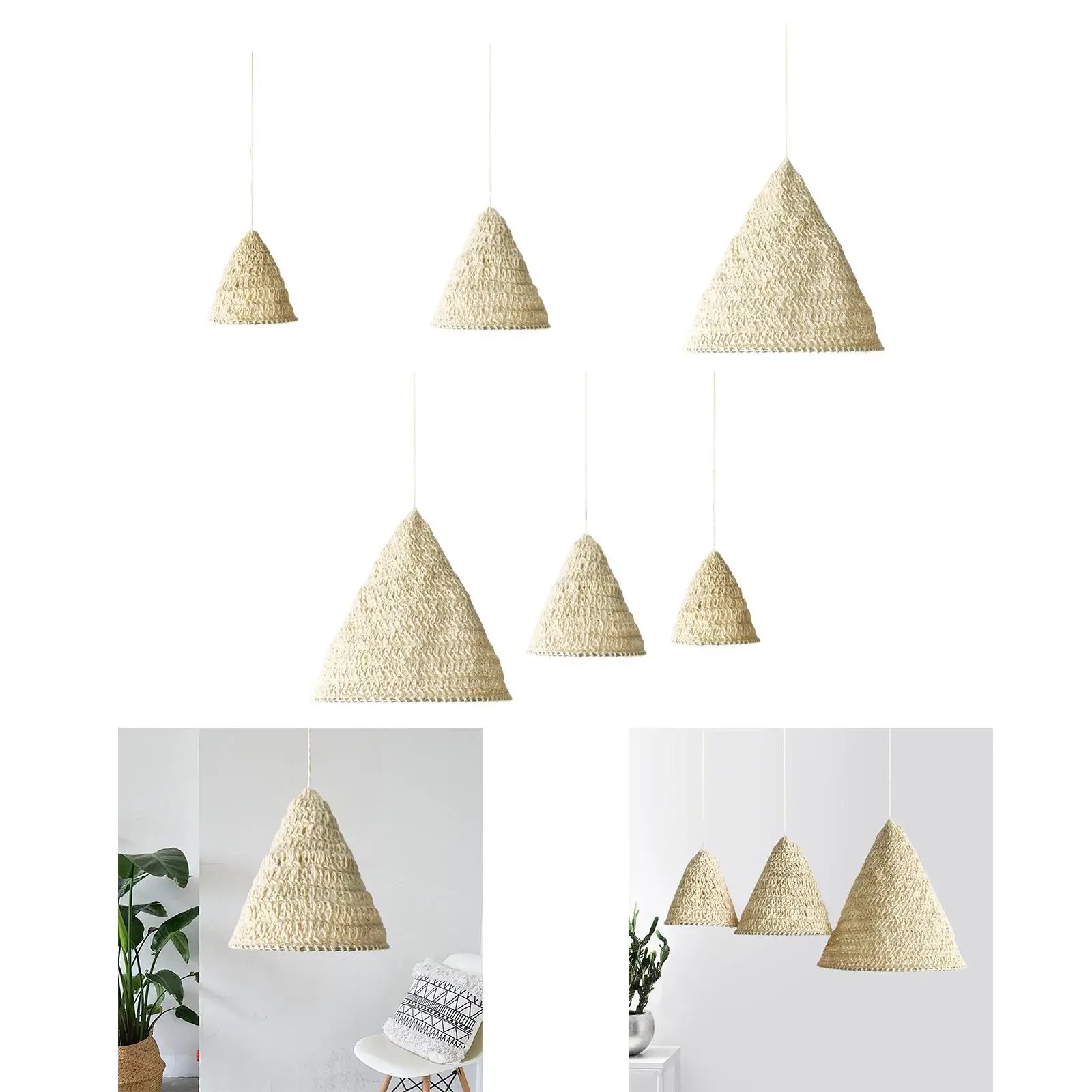 

Lampshade Accessories White Lamps Cover for Chandelier Restaurant Dining Room Bedside