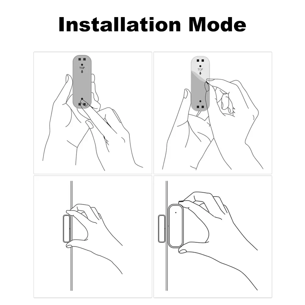 Zigbee 3.0 Tür- und Fenstersensor, Sicherheits-Magnetkontakt-Detektor, APP-Fernalarm für Alexa, Google Home Hub erforderlich – Detail 15