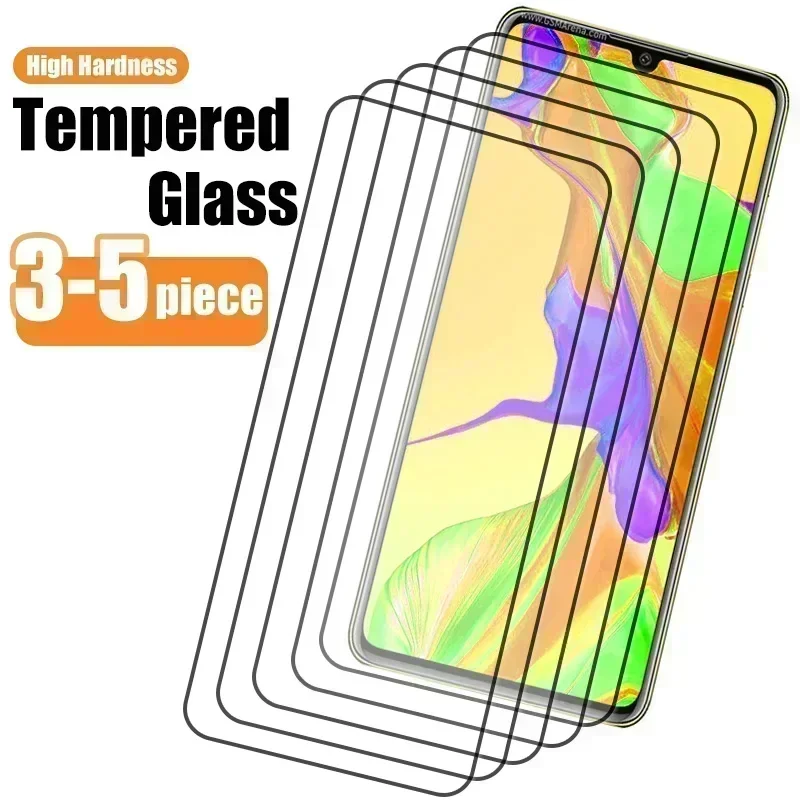 3/4/5PCS Tempered Glass For Huawei P30 P Smart Z 2021 2019 Pro Nova 5T Screen Protector For Huawei Mate 20 P40 P20 Lite E Y7