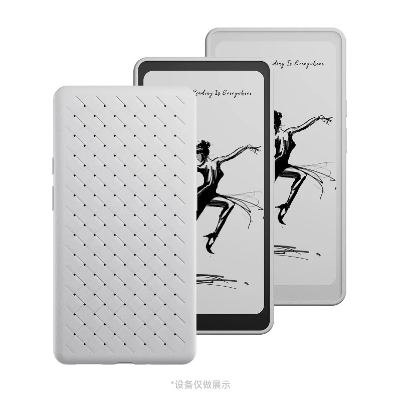 E-book Reader Protective Case for IReader Tango 2 E-Book Case Shockproof Silicone Soft Cover Woven Texture Shell DIY Gamer Gift