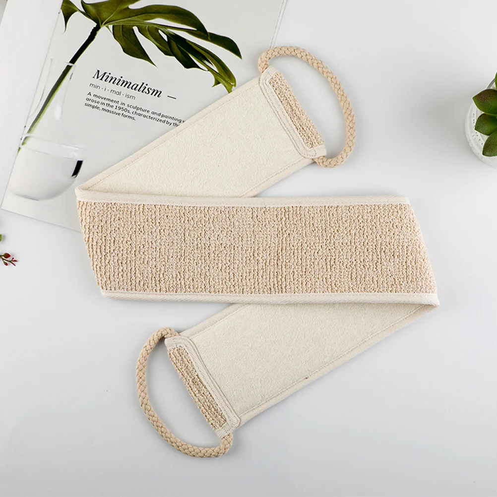 

1 шт., скребок для спины, отшелушивающее банное полотенце, длинная полоска в форме для очистки, трудно досягаемости спины, шеи, плеч