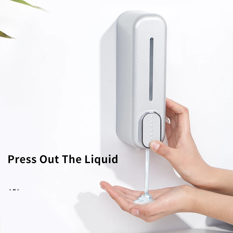 

300ml Hand Soap Shampoo Dispenser Wall Mount Shower Liquid Dispensers Containers for Bathroom Washroom