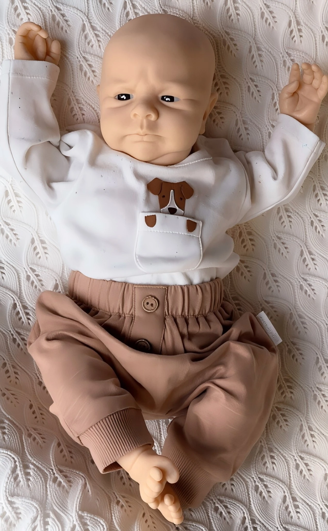 NPK 19inch Reborn Doll Making Kit Kobi Unfinished Unpainted Blank Soft Vinyl Body with Cloth Joints And Eyes for Collectors