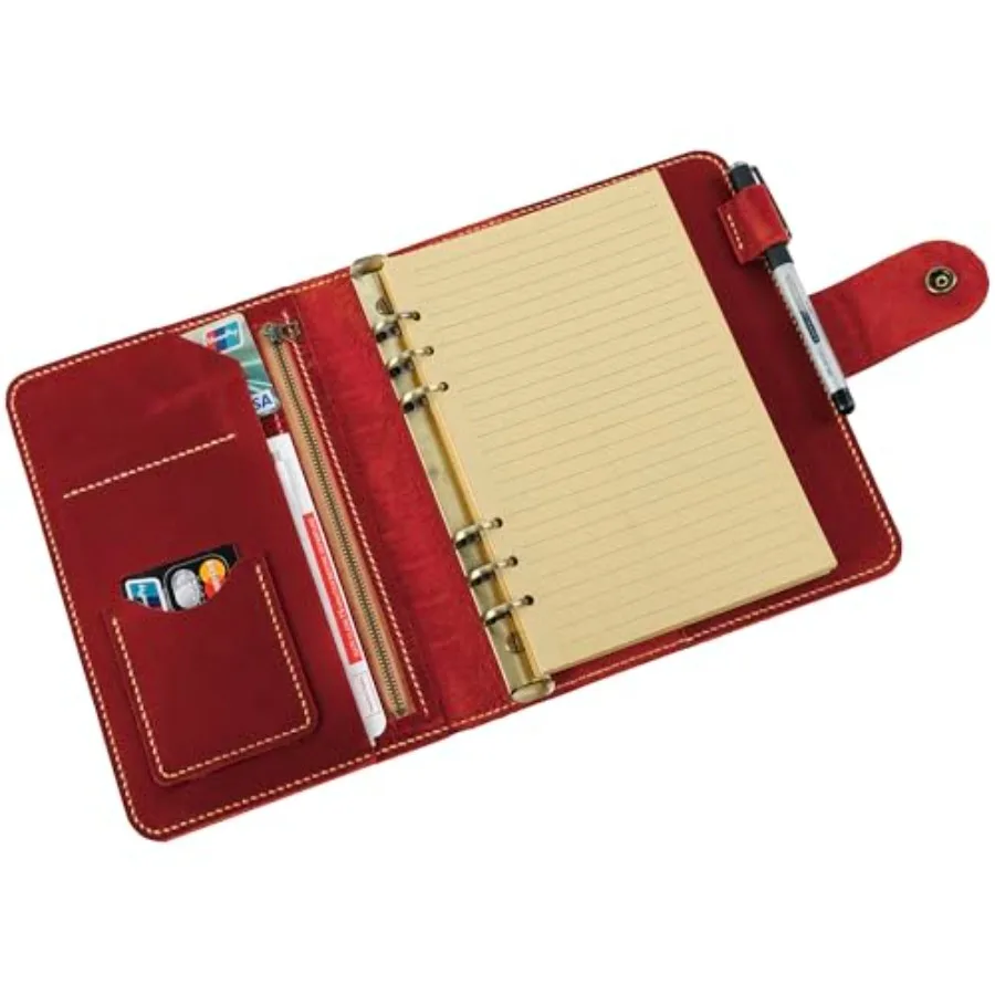 

Leather A5 Binder Planner, Refillable Journal, Leather Notebook, Christmas Gifts