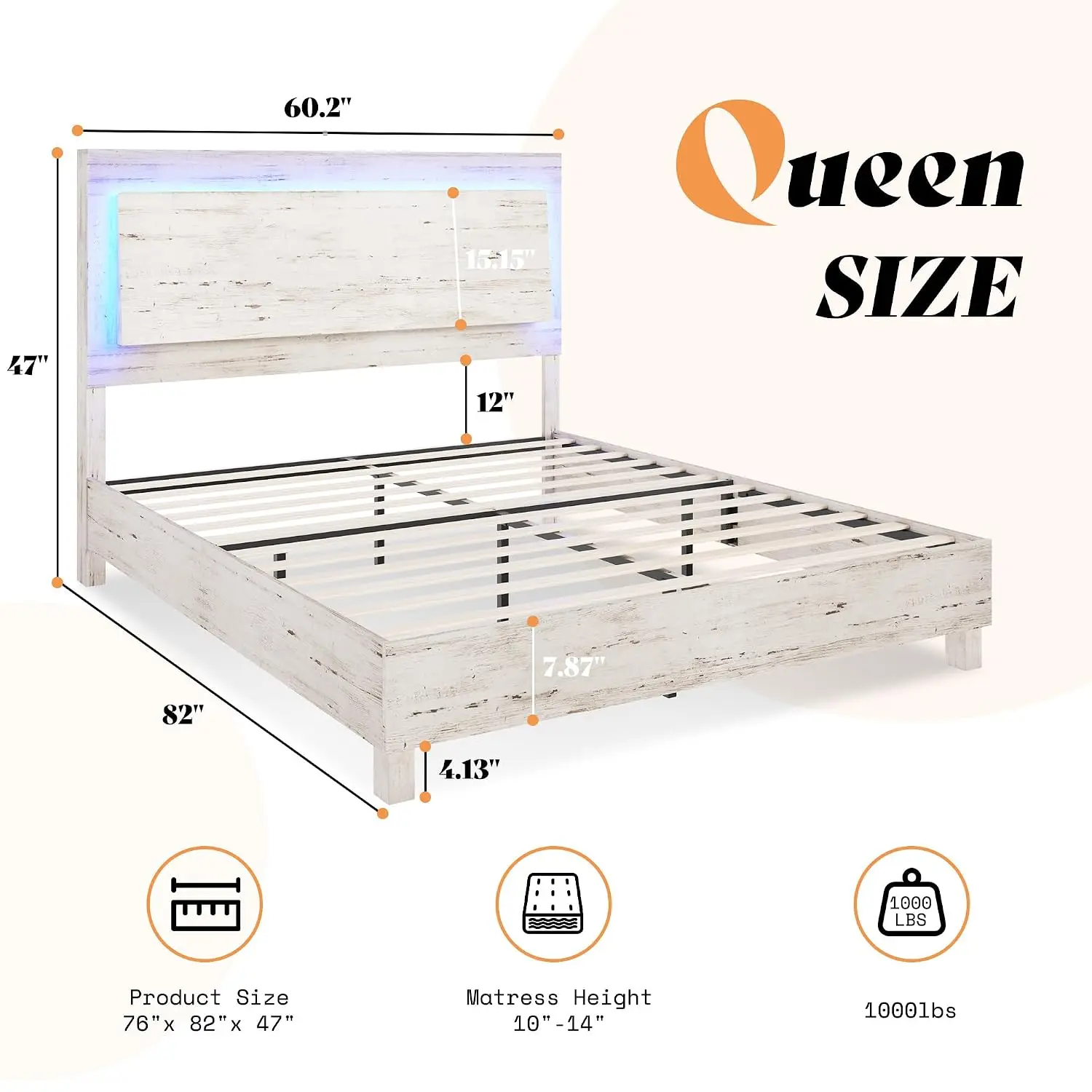 Wood Queen Bed Frame 47