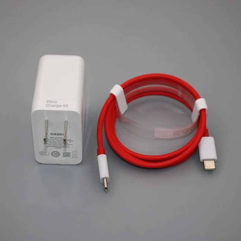 For Oneplus 65W Warp Charger Surper Fast Charging EU/US Adapter Type C To type C Cable For One Plus 1+ 9 Pro 9R 8 8T Nord N100