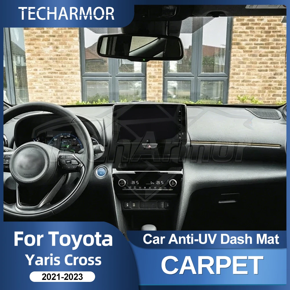 For Toyota Yaris Cross 2021-23 Dashboard Cover Sunshade Protector Anti Glare Protection Pad Car Interior Decoration Accessories