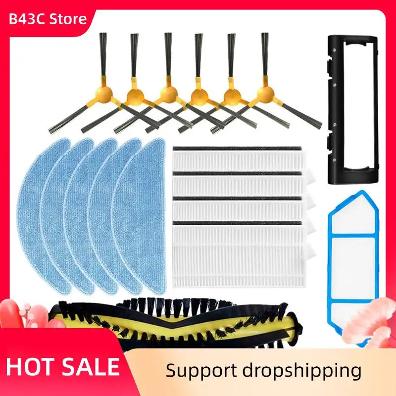 B43C Roller Brush Replace For Neatsvor X500 X520 X600 Pro Tesvor X500 T8 S6 Ikhos Create Netbot S15 Vacuum Cleaner Parts