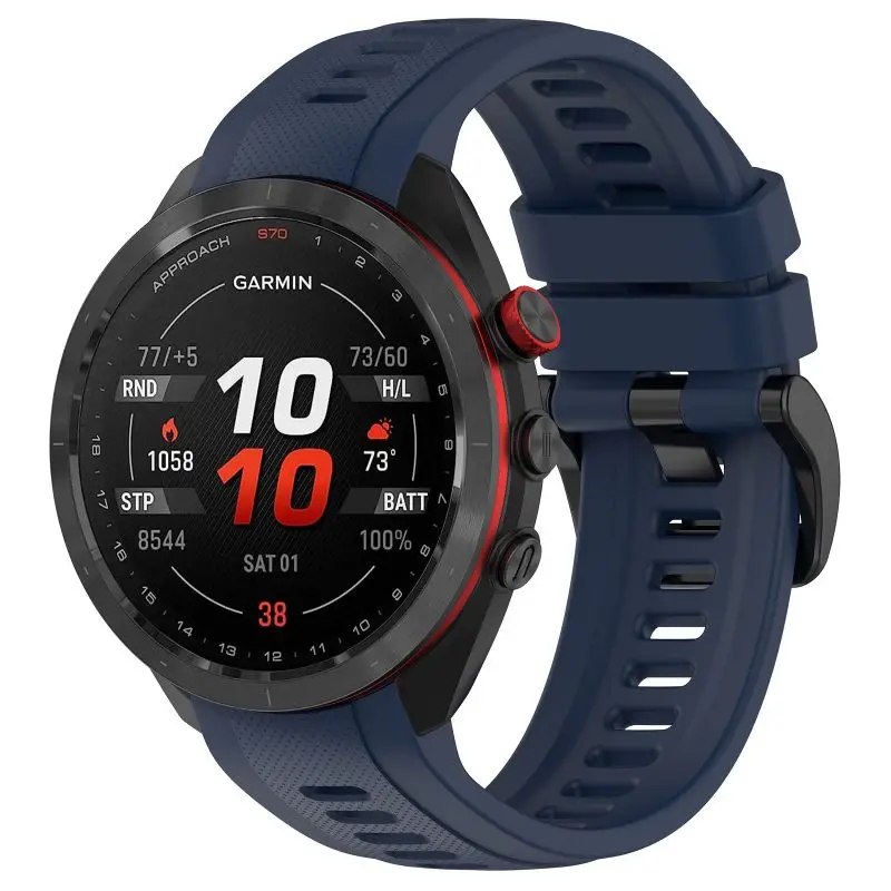 สายซิลิโคน20 22มม. สำหรับ S70 Garmin approach ขนาด42มม. 47มม. สายสมาร์ทวอท์ชสายรัดข้อมือแบบนิ่มสำหรับเล่นกีฬา ApproachS70