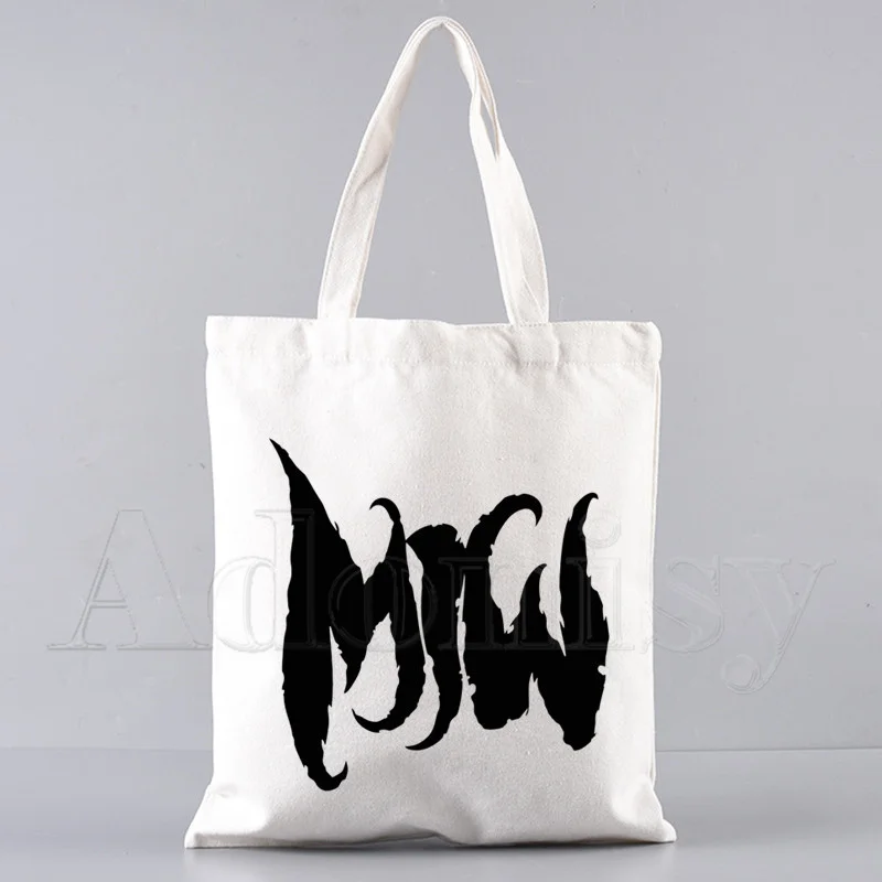 Senza movimento In bianco divertente Shopping Bag Graphic Tote Harajuku donna borsa a tracolla In tela femminile Ulzzang Eco di grande capacità