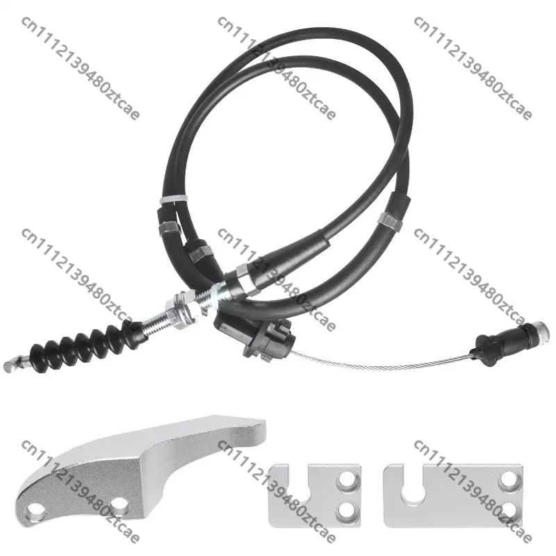 Modified Throttle Cable Control Line with Bracket, Racing Throttle Cable Assembly Modification Parts