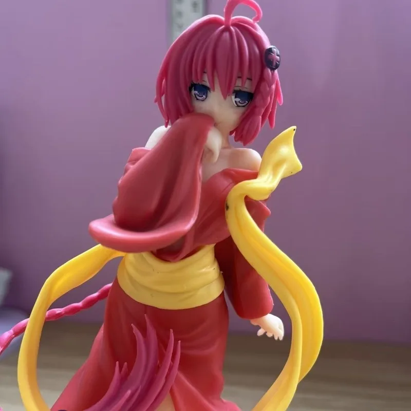 ثوب الكيمونو الياباني الأسود Kawaii أنيمي تمثال الاستحمام رداء أنيمي فتاة جميلة نموذج مجموعة صناديق