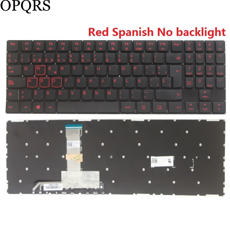 Imagem -06 - Teclado Lenovo Legion Laptop Russo Eua Reino Unido Espanhol Latim Alemão Y54015irh Y540-17irh Y545-pg0 Y530-15ich Y7000p-1060 Novo