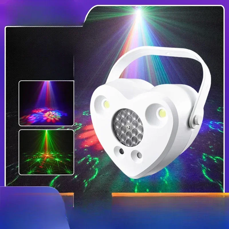 KTV Flash Voice-activated Heart Effect Light Stage Light Bee Eye Light Bouncing  Household Flash Dj Laser light