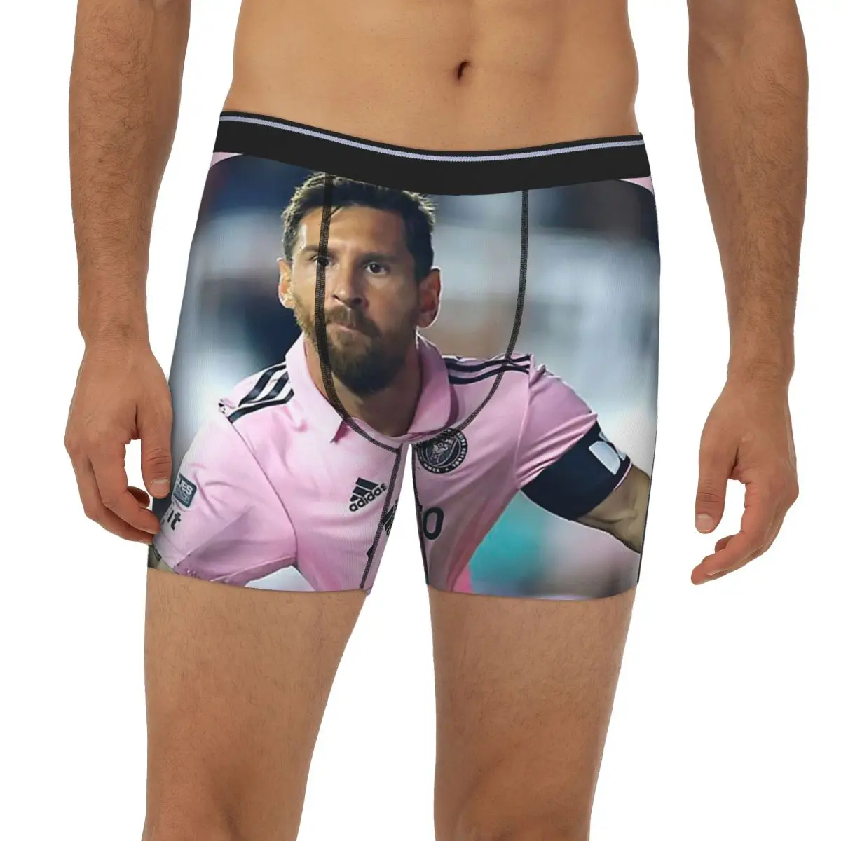 

Lionel Messi , Inter Miami Long Boxer Underpants Short Men Panties Soft Underwear for Homme Man Boyfriend Gift