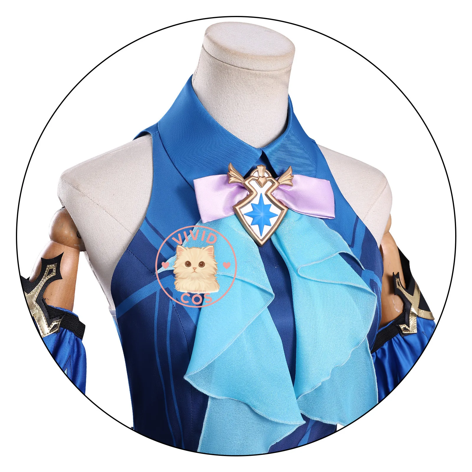 لعبة هونكاي: ستار رايل كليبوث أزياء تنكرية أنيمي سيريدا فستان مثير الزي شعر مستعار لعب الأدوار الشعبي كوميك كون حفلة الهالوين