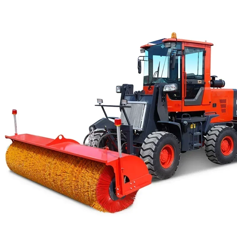 Snow Cleaner Machine Container Garbage Snow Brush Compact Plate Mini Road Sweeper Snow Blade Snowplow Machine Hot Sale Germany