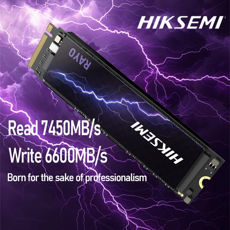 

HIKSEMI RAYO Series 1TB SSD NVMe M.2 2280 PCIe Gen4x4 7450MB/s Read 6750MB/s Write 3D TLC Internal SSD for PC Laptop PS5