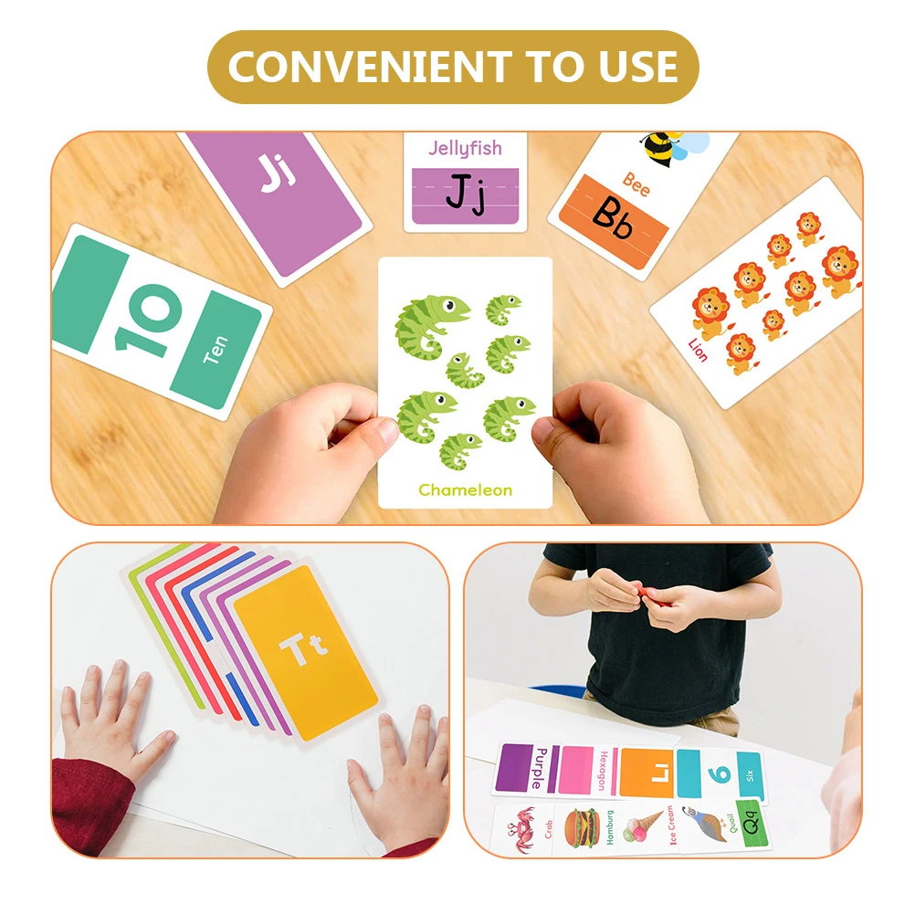 

58 Sheets Early Childhood Education Flashcards Animal Cognitive Plaything Toddler Toy Sensory Learning Educational Gifts