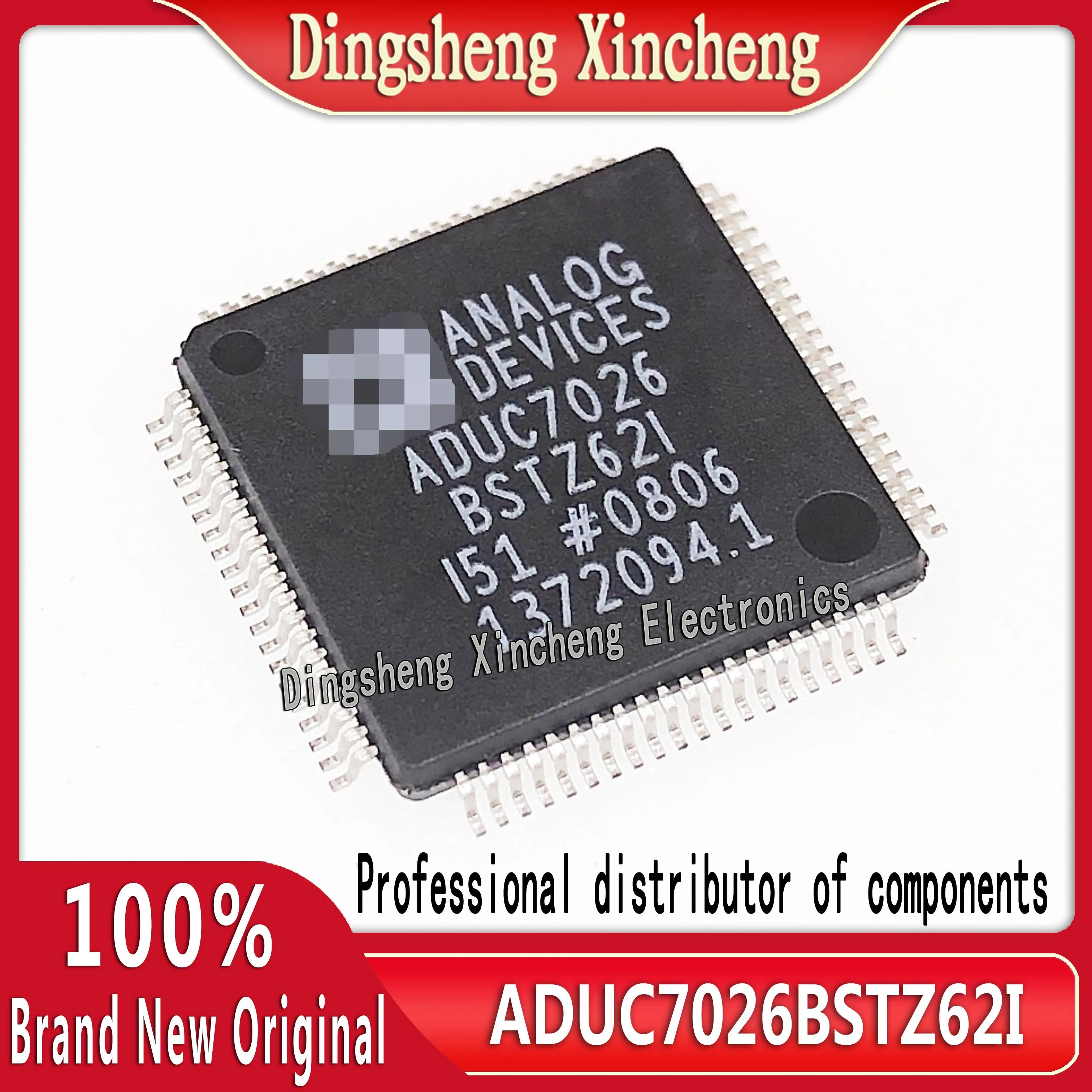 New original ADUC7026BSTZ62 ADUC7026BSTZ62I LQFP80 analog microcontroller