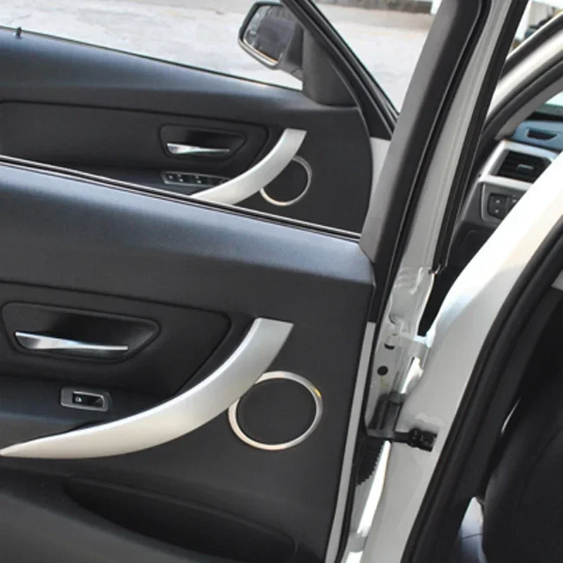 For BMW F30 F34 2013-19 Auto Door Loud Speaker Frame Trim Horn Lid Carbon Fiber ABS Decoration Interior Modified Accessories