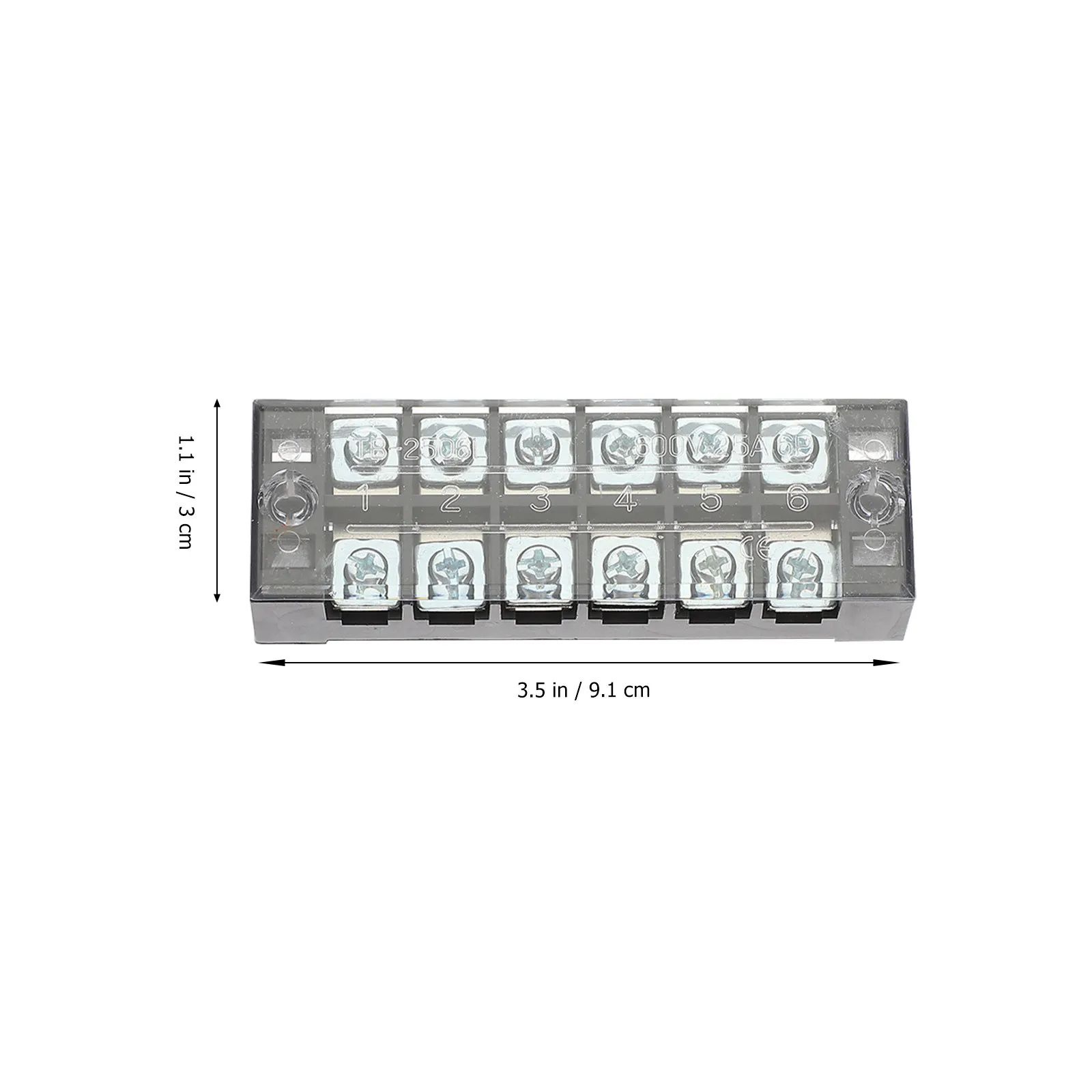 1Set 25A Pre-Insulated Terminal Block Distribution Strip for Trailer Marine Electrical Wiring Organization Dual Row Screw