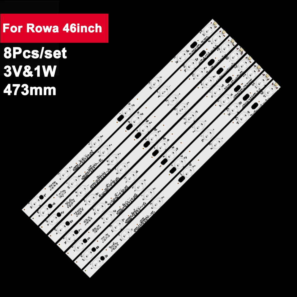 

8 шт., подсветка для телевизора, 473 мм, 3 в JS-LB-D-JP46D7-071CBAC LED46C36