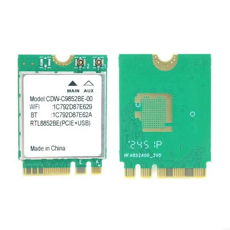 RTL8852BE WIFI6 Wireless Card 2.4/5GHz Networking Adapter With Bluetooth-compatible 5.2 for Win10 Laptops 24BB