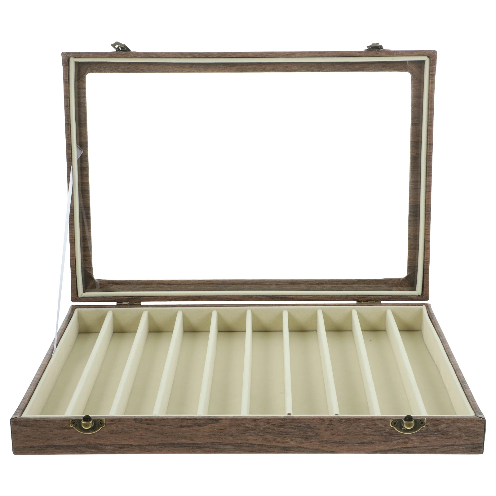 

Прозрачная коробка для хранения ювелирных изделий, 10 отделений, органайзер для ожерелья, витрина для серег, браслетов, колец, подарок для домашнего магазина