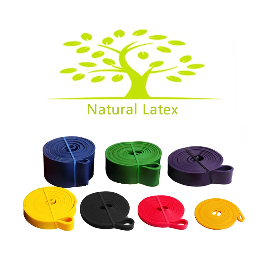 Workout Pilates Latex Resistance Band Sport Fitness Exercise Elastic Band Heavy Duty Strength Pull Up Crossfit Gym Equipments