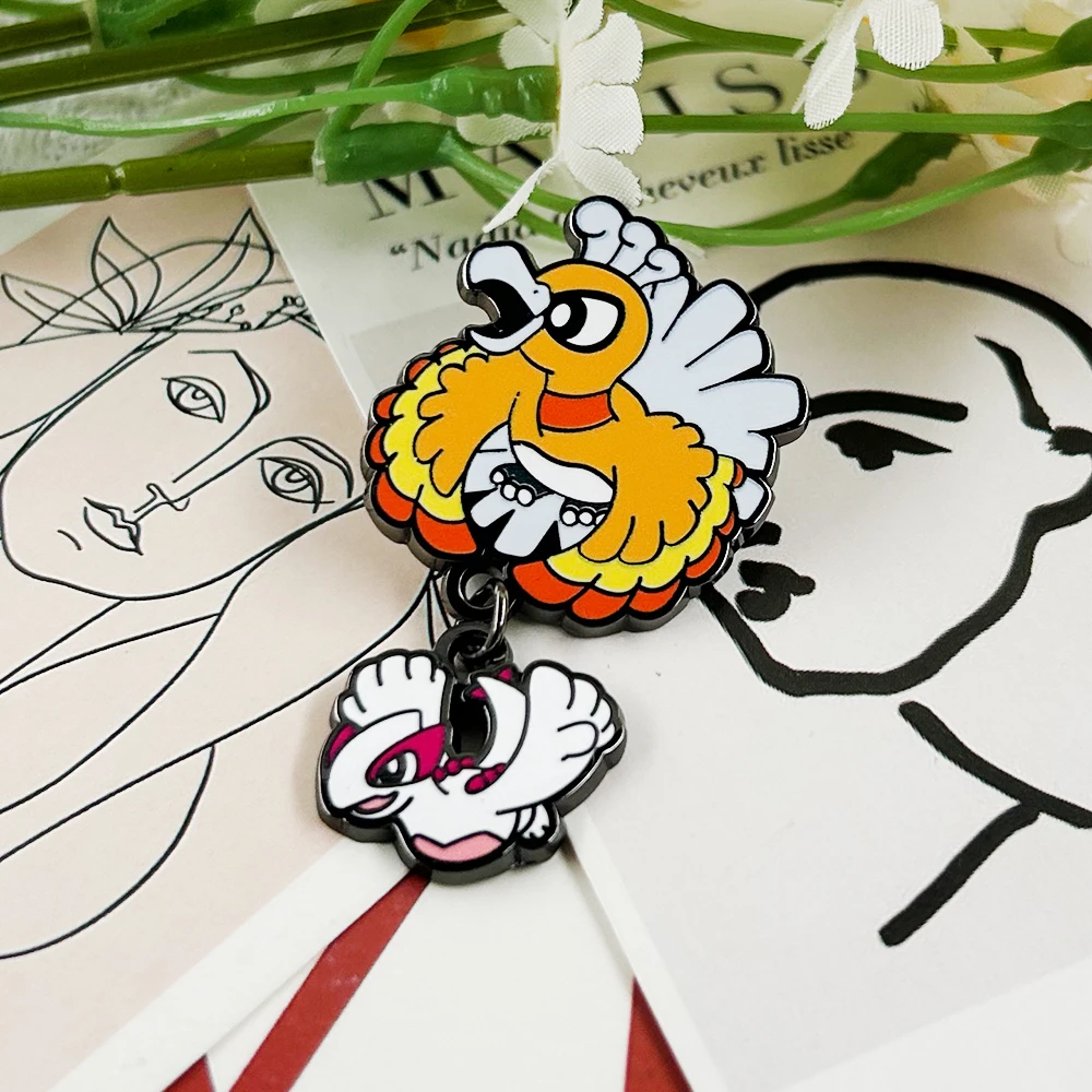 Niedliche Emaille-Anstecknadeln mit mythischen Kreaturen, Fantasy-Abenteuerspiel-Accessoire, RPG-Brosche, Geschenke für Gamer-Fans, Sammlerstücke, Souvenirs – Detail 4
