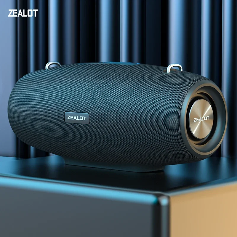 zealot_s67 Speaker Party Portable Speaker with Bluetooth 5.2, Portable Handle, 24-Hour Playtime, for Party, Camping