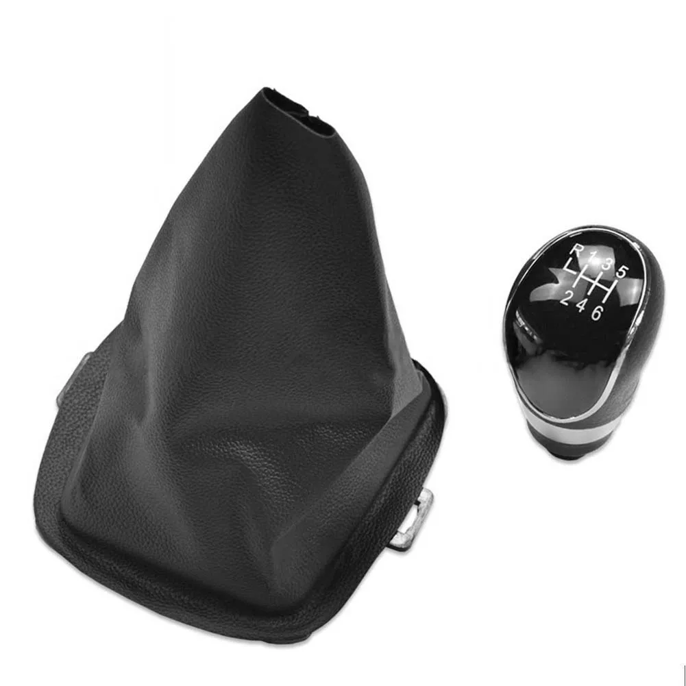 

2008-2012 Fitment Car Shift Knob As Shown In The Figure Stylish Car Upgrade Wear-resistant Material Black Leather Finish