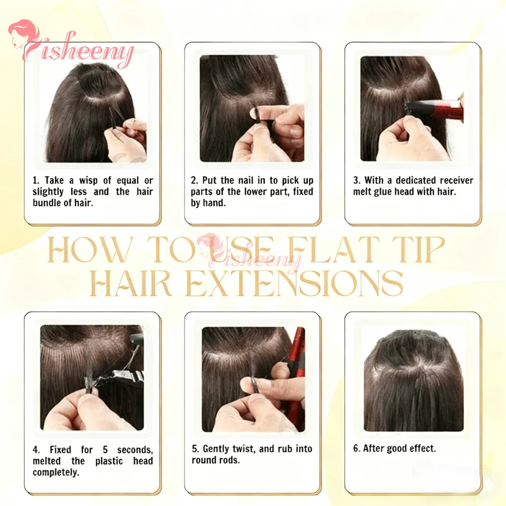 الانصهار الكيراتين طرف مسطح وصلات شعر بشري حقيقي طبيعي مستقيم قبل المستعبدين الشعر على كاسبل 50 فروع/حزمة خفيفة الوزن 30 جرام