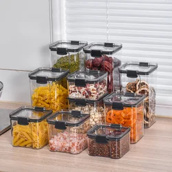 Food Storage Containers Kitchen Storage Tissue Preservation Transparent Containers Multigrain With LIDS Household Airtight Cans