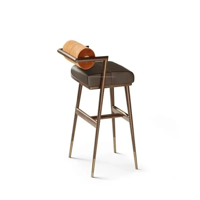 Interior Backrest Bar Chair Glamor Computer Island Traditional Bar Chair Elegant Comfortable Taburete De Bar Home Furniture