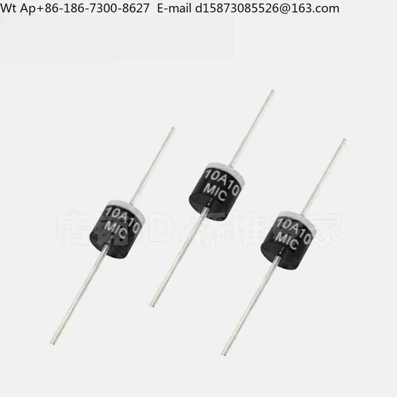 A box of 200 10A10 20A10 rectifier diodes 10A20A30A1000V in-line copper pin MICs