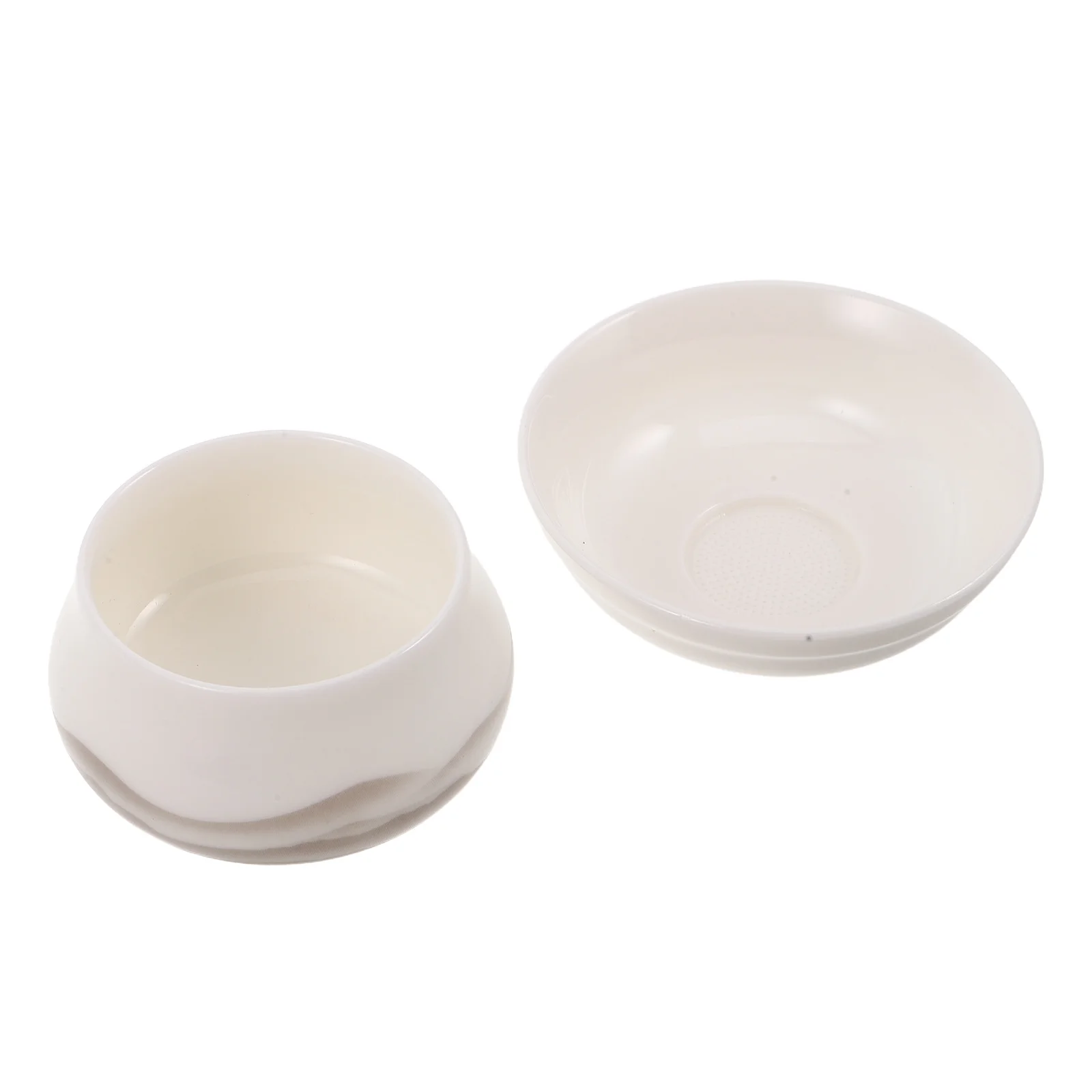 

Porcelain Tea Infuser Strainer Ceramic Loose Leaf Filter Insert for Teapot Reusable Fine Mesh Gongfu Tea Set White